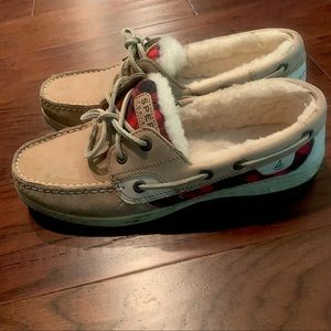 7.5  Sperry Buffalo Check Boat Shoe